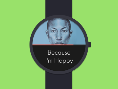 Google watch flat concept