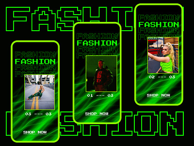 ONBOARDING. branding design fashion app figma freelance freelance designer green neon typogaphy ui