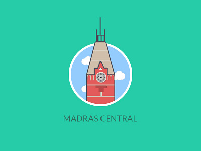 Madras Central, India chennai icon madras