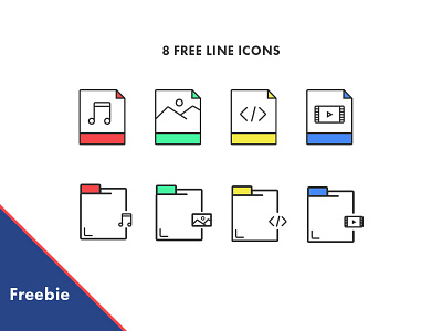 Files and Folders icons Free psd