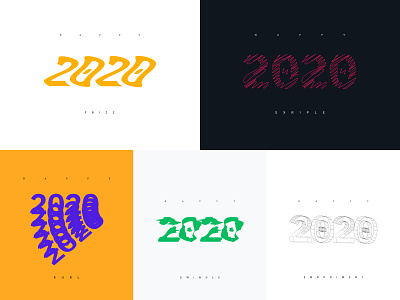 2020 typography 2020 dribbble illustrator new year poster typography typography art