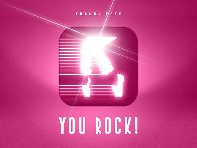 Dribbble debut mj pop rock thank you thanks