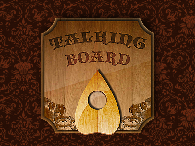 Talking Board icon app icon ios ipad ouija vintage wood