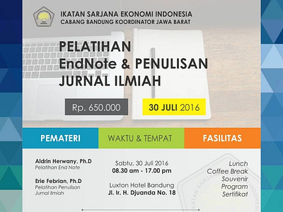 Pelatihan EndNote 2016 Organized by ISEI Bandung