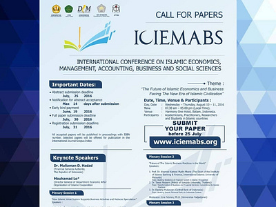 International Conference of Islamic Economics Management Busines