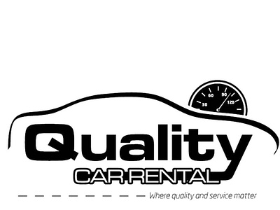 Quality Car Rental Logo branding design illustration logo