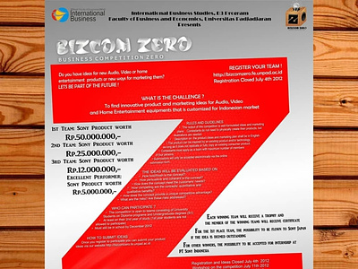 Bizcom Zero - Business Competition Zero 2012 Design app design illustration ui ux