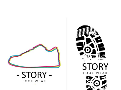 Story Foot Wear Logo design icon logo ui ux