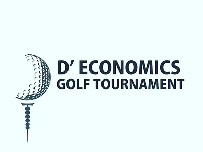 D' Economics Goolf Tournament Logo design icon illustration logo ui