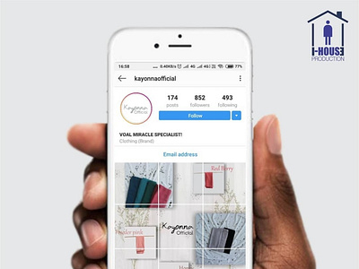 Instagram Feed Design for Kayonnaoffcial branding design illustration ui ux