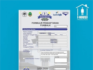 Form Design for Funwalk ISEI - Bank BJB Acara Fun walk diBandung branding design illustration ui ux