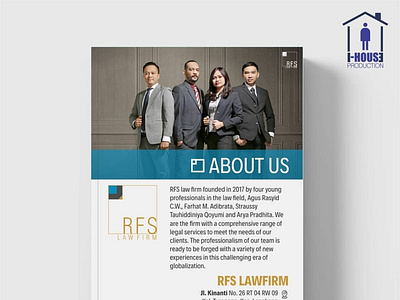 Company Profile Design for RFS Lawfirm branding design illustration ui ux