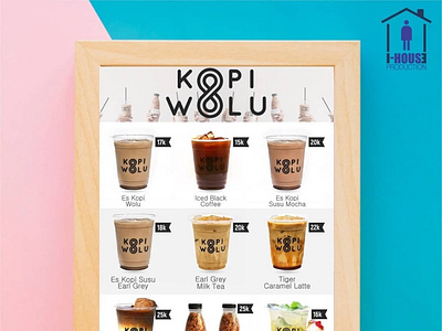 Kopi Wolu Menu Design branding design icon illustration ux