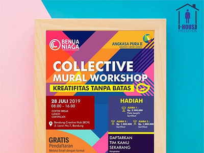 Benua Niaga x Angkasa Pura II Collective Mural Workshop Design branding design illustration ui ux