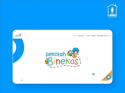 Website design for @sekolahbinekas Bandung branding design icon illustration ui ux