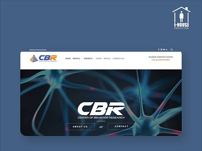 Website design for @cbr.bdg , Center of Behavior Research branding design icon illustration ui