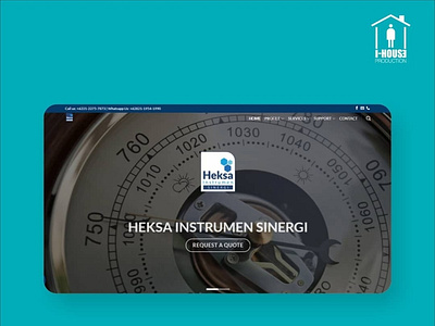 Website design for @heksainstrumen Heksa Instrumen branding design icon illustration ui