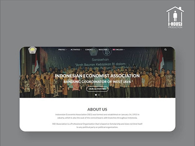 Website design for @iseibandung