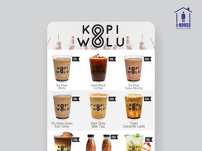 Kopi Wolu Menu Design⁠