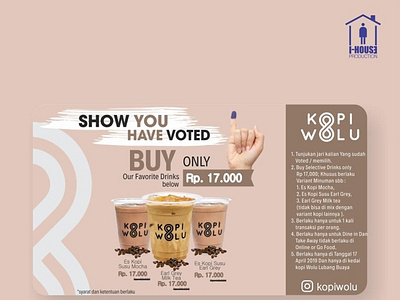 Kopi Wolu Flyer Promo⁠ Design branding design illustration ui