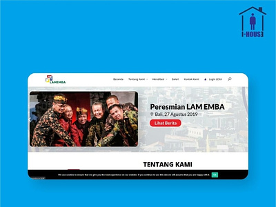 Website for Lembaga Akreditasi Mandiri Ekonomi Manajemen Bisnis branding design illustration ui ux