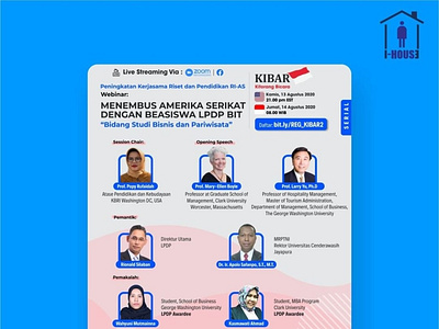 KIBAR 2 - Bidang Studi Bisnis dan Pariwisata KBRI Washington DC design icon illustration ui ux