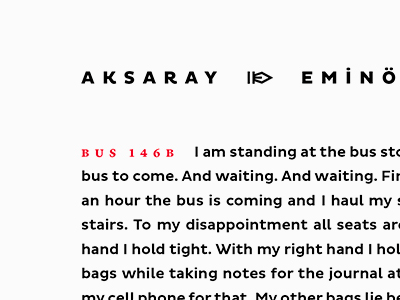 Bus Journal | Icon + Typography icon istanbul journal magazine type typography