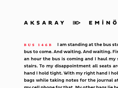 Bus Journal | Icon + Typography