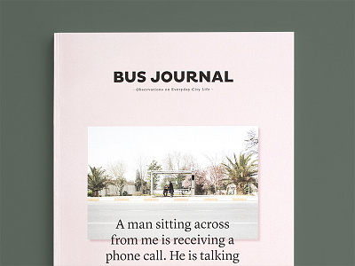 Bus Journal | Cover bus editorial design istanbul journal logo magazine photography travel type