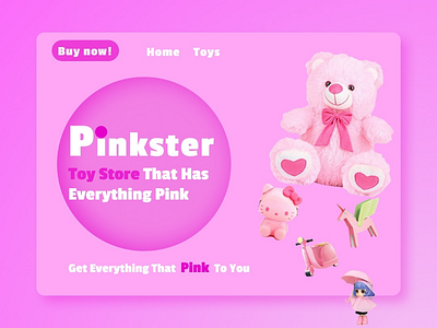 toy store website design