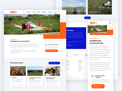Website for a Model Aircraft Club branding design graphic design hero menu ui webdesign website