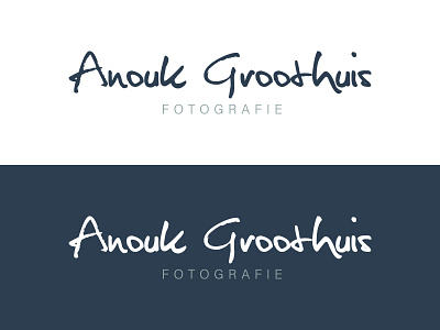 Handwritten Logo handwriting logo photographer