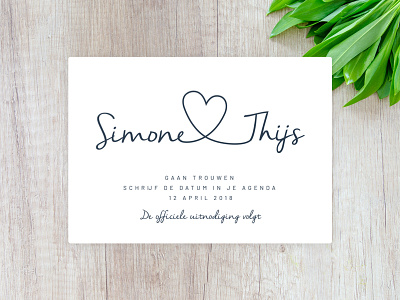 Save The Date / Engagement Card
