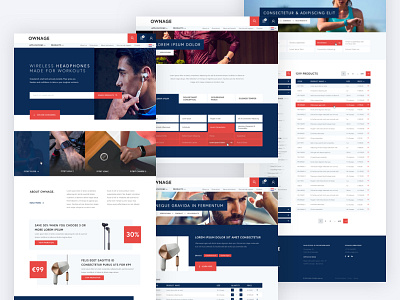 E-commerce Platform banner e commerce gadgets header overview page products promotions sport tabs webdesign webshop