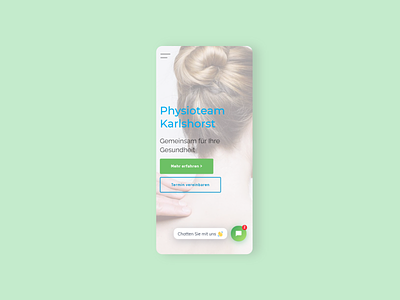 Physiotherapy Karlshorst Landing Page branding concept design landingpage medical physiotherapy web