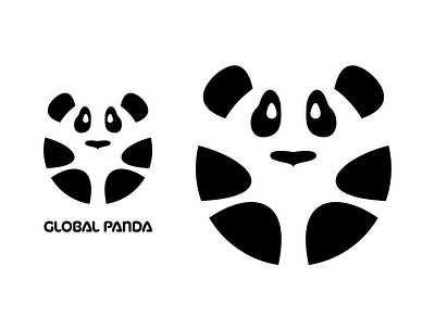 Global panda adobe illustrator animal logo black and white illustration black and white logo daily logo design graphicdesign illustration logo logo challenge logodesign panda logo vector
