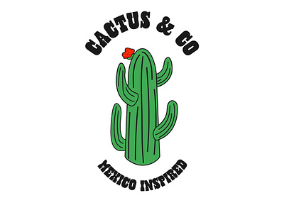 Cactus&Co logo adobe illustrator bar design bar logo branding bright color logo design graphicdesign logo logodesign mexico inspired design visual identity