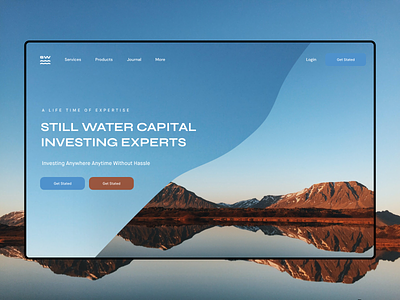 Still Water Capital - website hero branding design ui ux