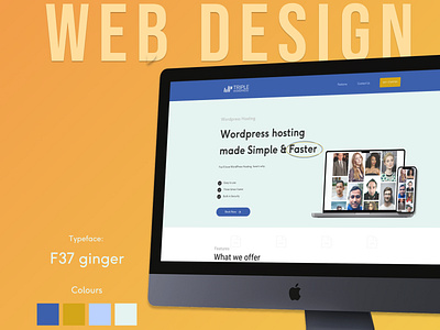 Web design project Homescreen