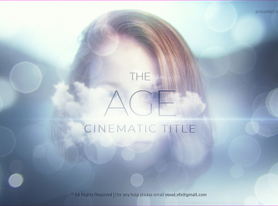 The Age Cinematic Title 3d after effects art direction blurry bright clean corporate elegant flare minimal motion graphics reveal serious title trapcode