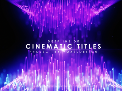 Deep Inside Cinematic Titles 3d after effects animation art direction branding corporate package logo logo design motion graphics particles trapcode typography