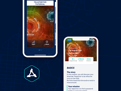 Atlantide App app app design experience game game design historical