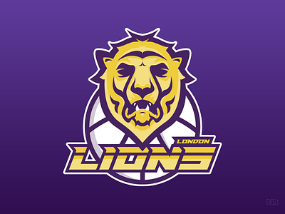 London Lions Basketball Team (Logo Re-design) artwork basketball basketball logo branding british british basketball concept design illustration lion lions logo london sports sports branding sports design sports logo