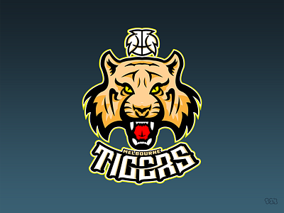 Melbourne Tigers Basketball Logo (OGJ Re-Brand)