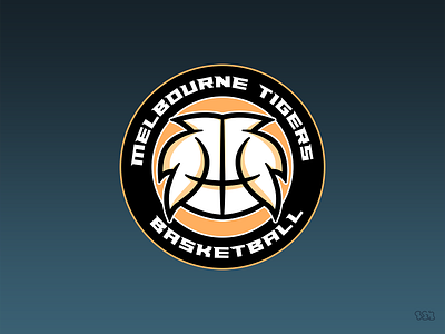 Melbourne Tigers Basketball Badge Logo (OGJ Re-Brand)