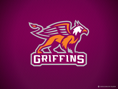 AAL Griffins Logo griffin griffins logo school logo sports branding sports logo
