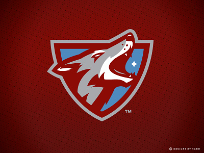 Carolina Coyotes Logo carolina charleston coyotes howling sports logo team logo
