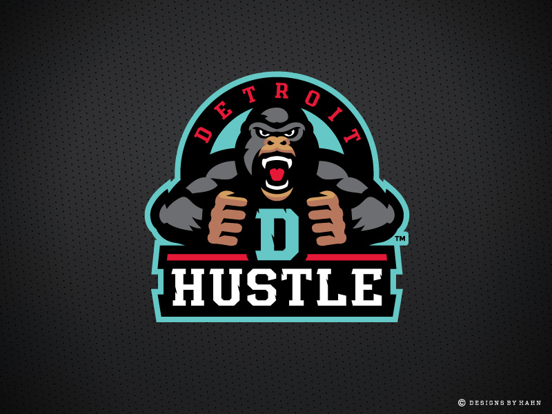 Detroit Hustle Logo by Greg Hahn on Dribbble