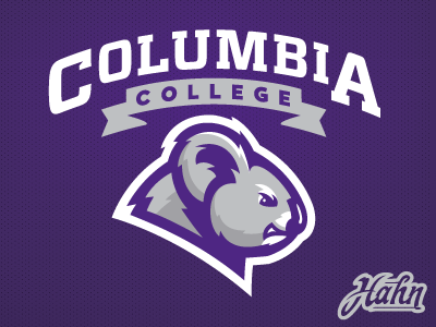 Columbia College Koalas Logo branding college columbia college koalas logo mascot sports