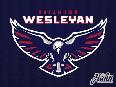 Oklahoma Wesleyan University Primary Logo christian logo college logo eagles logo oklahoma wesleyan university okwu eagles sports branding sports logo